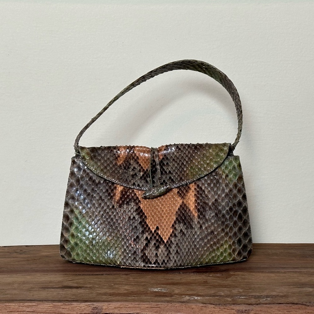 Nancy Gonzalez Python Skin Mini Handbag